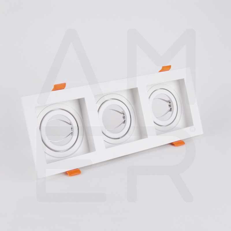 1- أبيض سبوت غاطس ثلاثي فارغ - الصورة 1