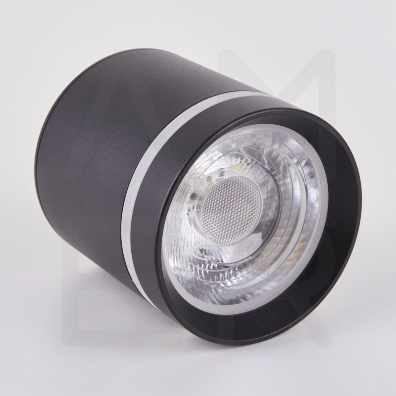 1- 116 سلندر سقف حز اكرليك كبير 9سم اسود سلندر سقف 10 وات أكريليك 116 - الصورة 1