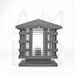 ⁦فانوس سور مربع خارجي فارغ 8903/250⁩ - الصورة ⁦3⁩